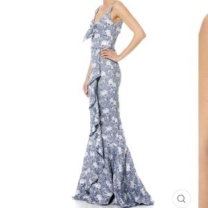 Theia jacquard Denver gown